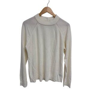 Karen Scott women's pullover sweater Luxsoft white crew neck size XL